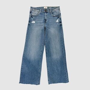 Kensie The Kaya High Rise Wide Leg Crop Jeans Size 8 29